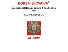 Tablet Screenshot of bonsai-slovakia.sk